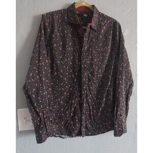 GBG Los Angeles  Shirts Men M, Cotton, Floral,17.5 Inch Of Armp To Armp